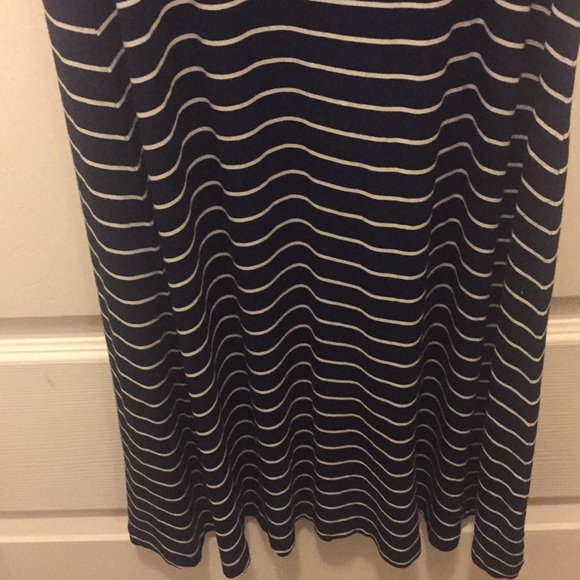 SPENSE NAVY & WHITE STRIPED DRESS - Picture 4 of 5
